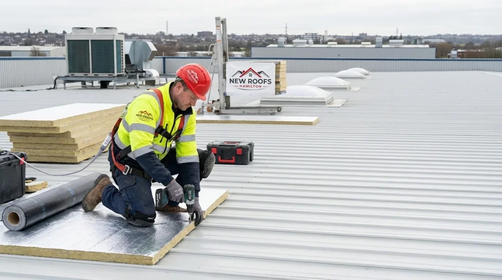 New Roofs Hamilton commercial roofing project